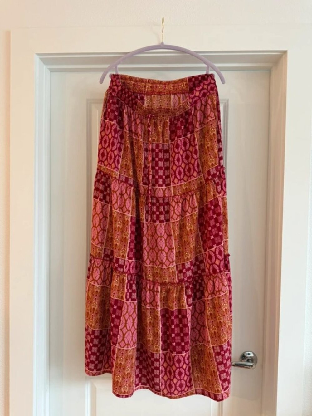 Multi-color maxi skirt